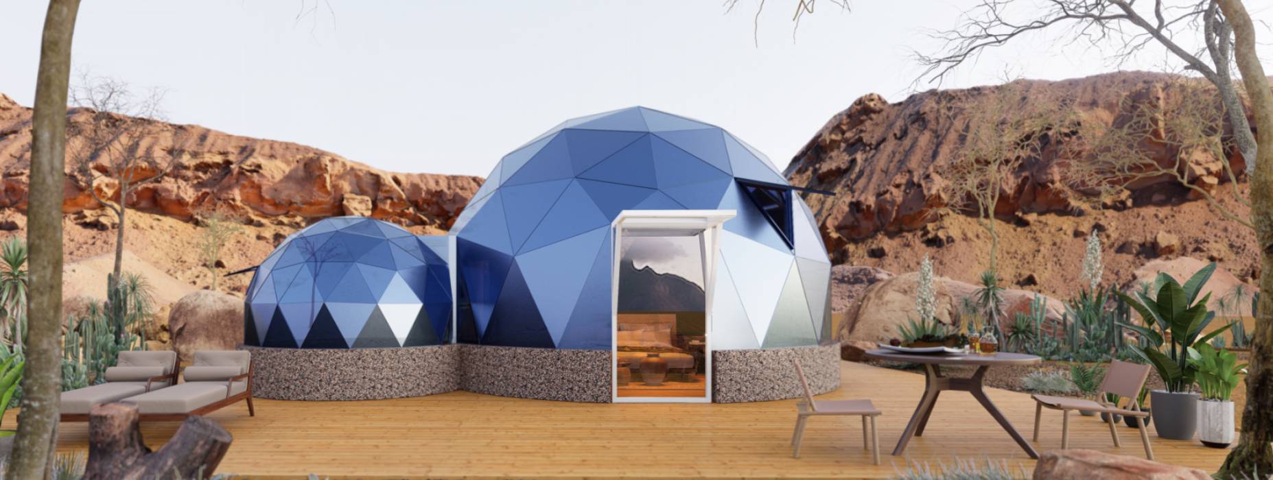 秭归县球形智能光伏玻璃星空房